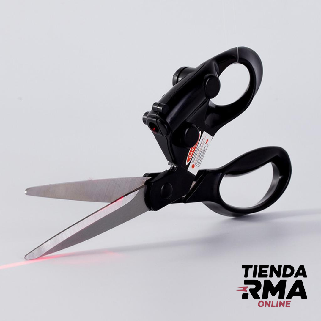 Tijera con guía laser